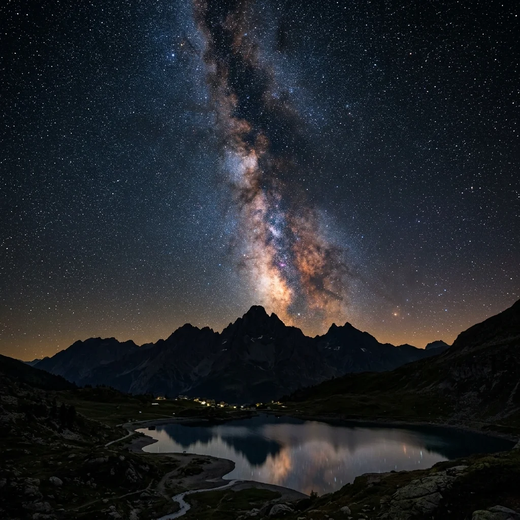 Cielo estrellado libre de contaminación lumínica